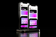 Finance App Screen Mockup, an iPhone Mockup by Mego-studio (Thumbnail 1 of 3)