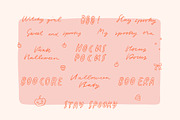 Coquette Halloween - pink edition, a Seasonal Illustration by Cute Atelier (Thumbnail 6 of 12)