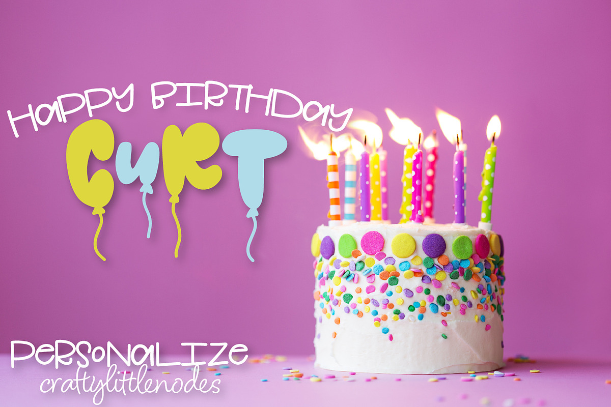 Balloonable - A Party Balloon Font preview 3