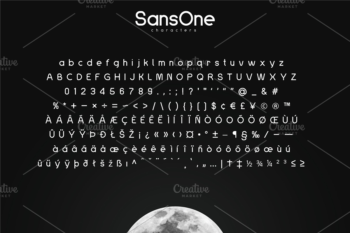 SansOne Font Family preview 5