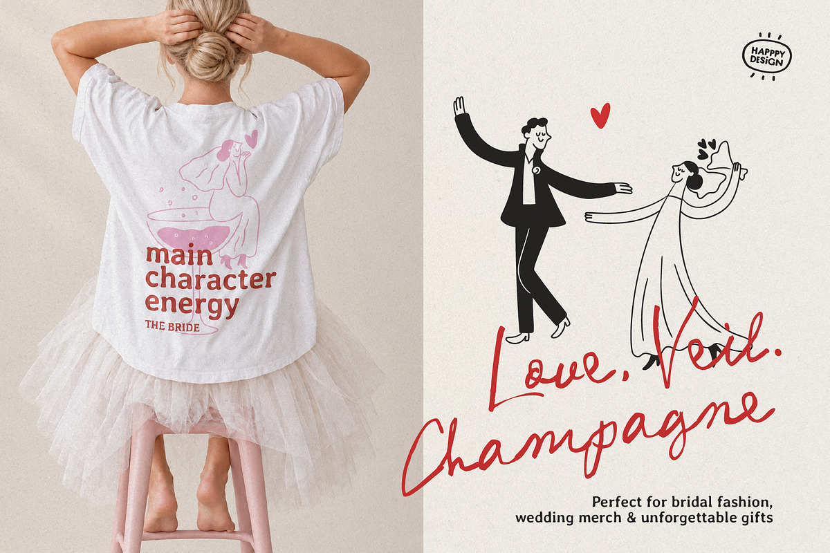 Love Wedding Doodles, a Person Illustration by happpydesign (Photo 4 of 12)