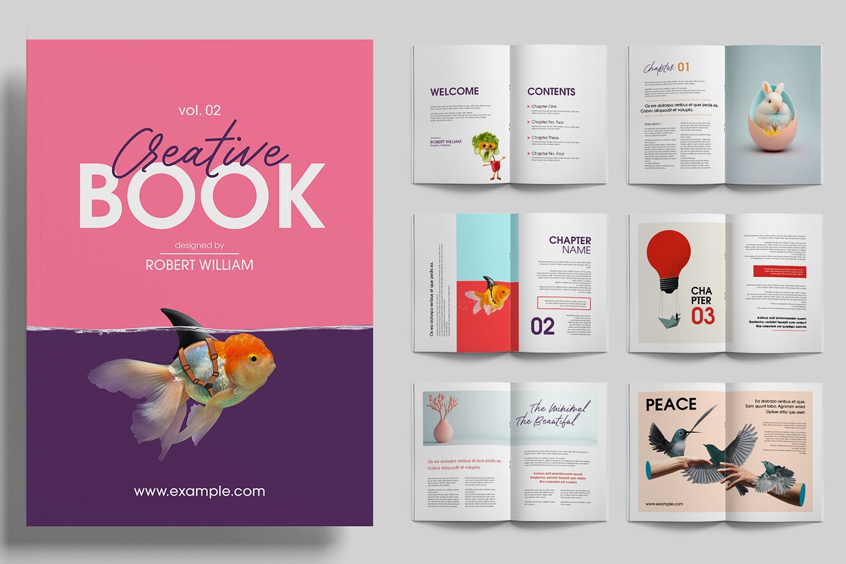Minimal And Creative Book Layout
