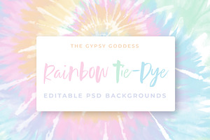 Rainbow Tie-Dye Backgrounds