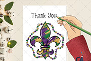 Brushstroke Fleur De Lis Png, an Illustration by Creative Art (Thumbnail 4 of 6)