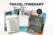 20-Pages Travel Itinerary Template, a Templates & Theme by Digital By Nikoleta (Thumbnail 1 of 9)