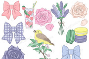 Spring Clipart, a Seasonal Illustration by GlamArtZhanna (Thumbnail 3 of 5)