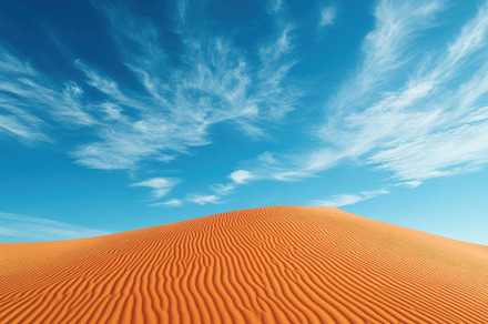 Expansive desert landscape featuring, a Photo by Iftikhar Alam