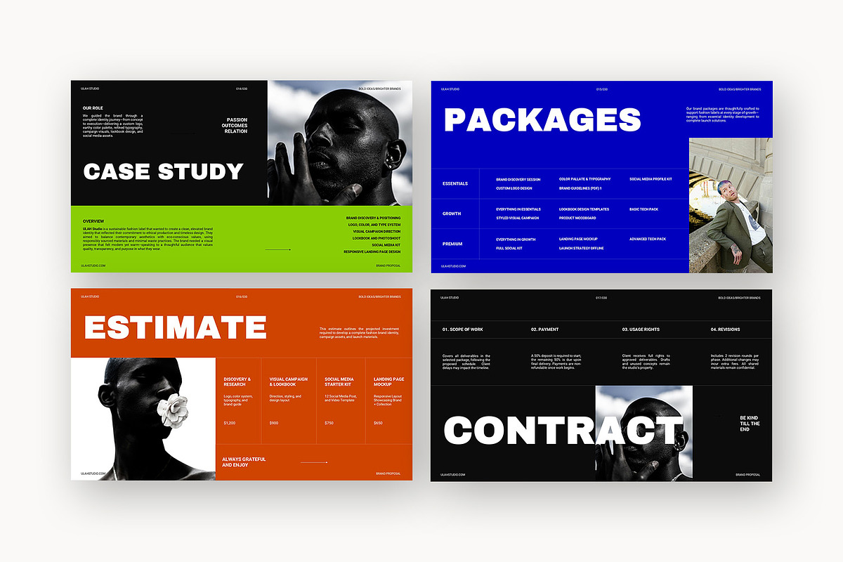 Ulah : Lifestyle Brand Google Slides, a Presentation Template by Punkl Camp (Photo 12 of 15)