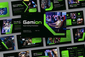 Gamion Esport Gaming Keynote, a Presentation Template by kerismaker
