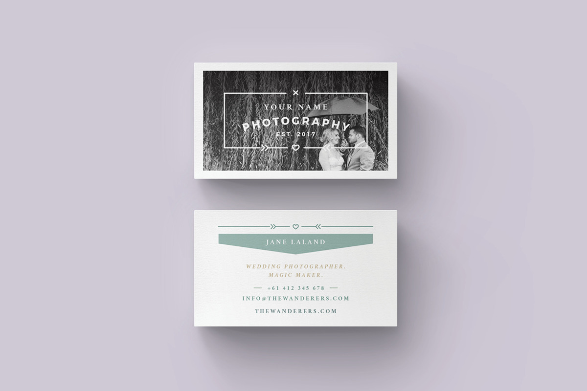 WANDERERS  Business Card Template, a Business Card Template by 46&2 Collective (Photo 5 of 11)
