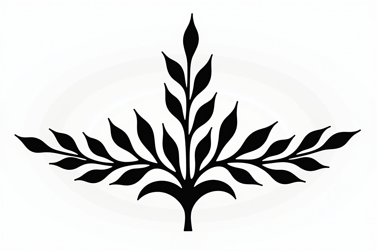 This elegant Leaf and Branch Botanic, an Illustration by Amazin_art (Photo 6 of 21)