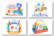 10 National Coloring Book Day, an Education Illustration by denayunebgt (Thumbnail 3 of 4)