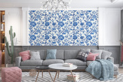 Chinoserie Floral Seamless Pattern, a Pattern Graphic by Olya Creative (Thumbnail 4 of 8)