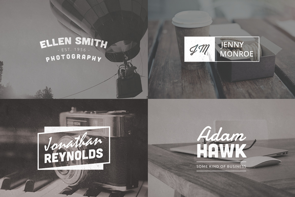 Four Name/Initial Based Logos, a Branding & Logo Template by James Fletcher (Photo 2 of 5)
