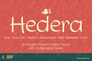 Hedera Font Family