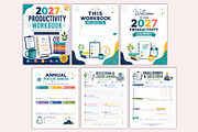 2027 Productivity Workbook., a Stationery Template by Shumaya (Thumbnail 2 of 4)