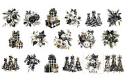 Christmas & Hanukkah 3 in 1 Bundle, a Decorative Illustration by InkyQueenArt (Thumbnail 6 of 8)