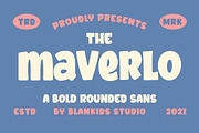 Maverlo a Bold Rounded Sans Font, a Sans Serif Font by Blankids Studio (Thumbnail 1 of 6)