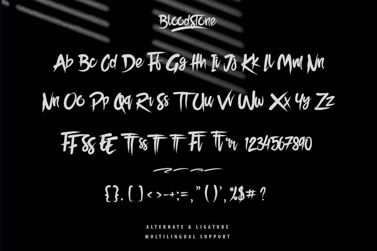 BloodStone Typeface preview 4