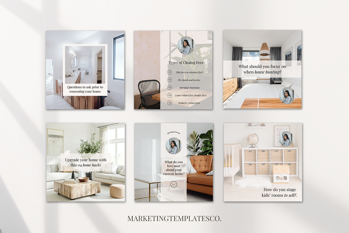 January Real Estate Instagram Posts, a Social Media Template by Marketing Templates Co. (Photo 4 of 10)