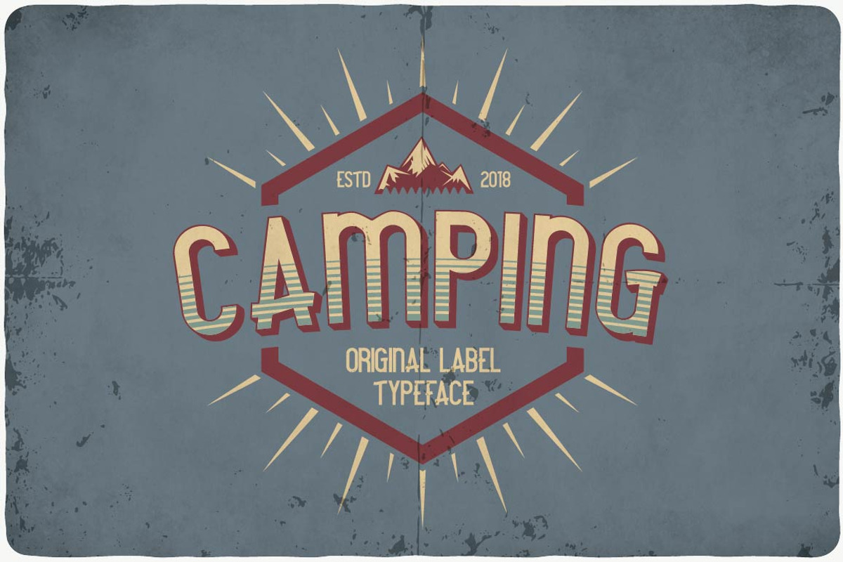 Camping typeface