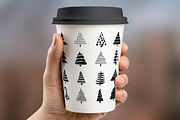 Doodles Christmas Tree Clipart, a Graphic by IRSYART (Thumbnail 8 of 8)