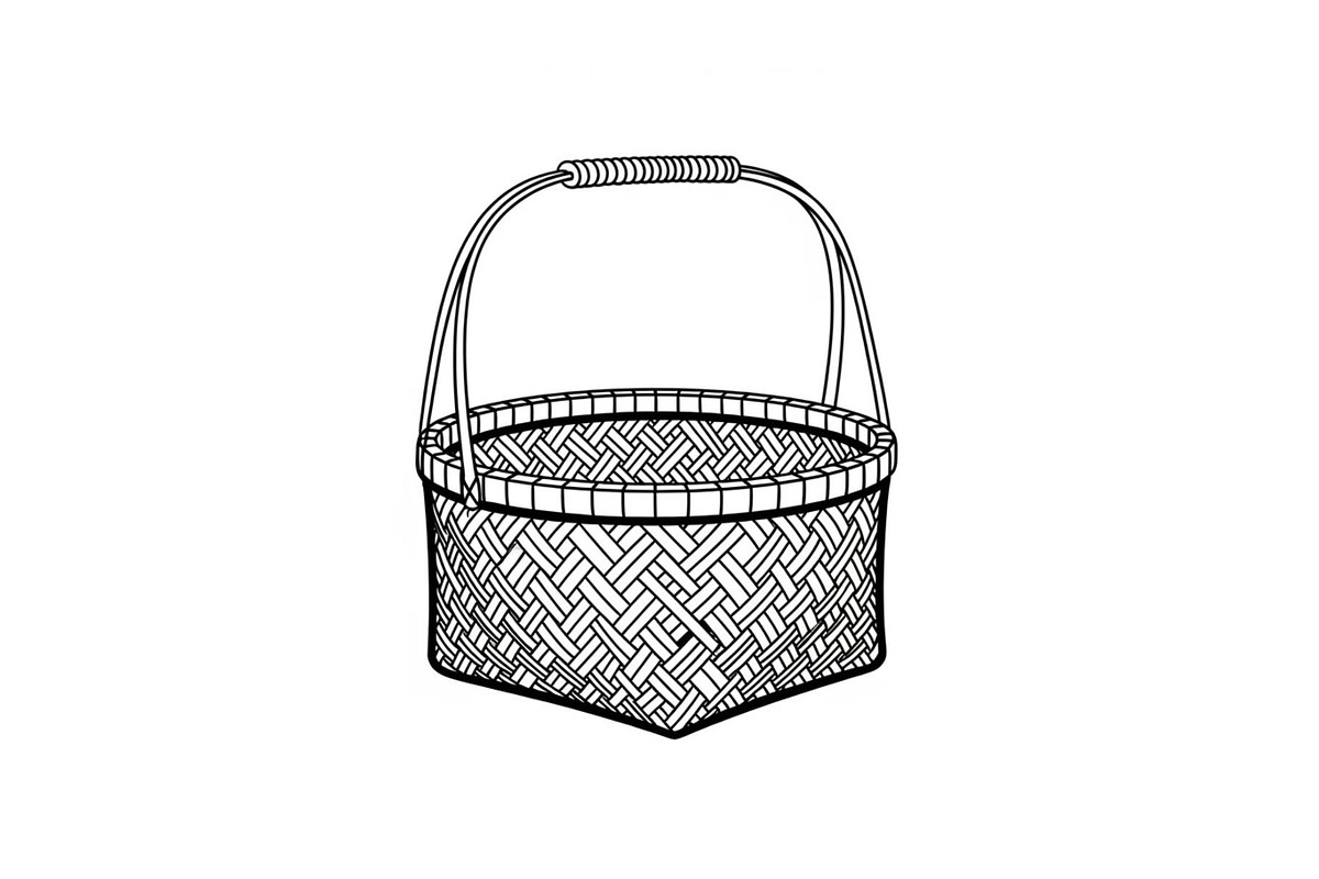 50 Woven Basket Vector Bundle, an Illustration by Designs_River (Photo 15 of 51)