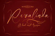 Revalinda  brush font, a Script Font by SHEILLA (Thumbnail 2 of 4)