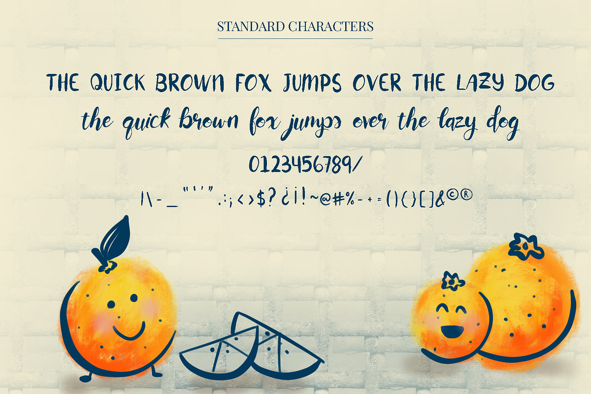 Orange You Glad Font preview 2