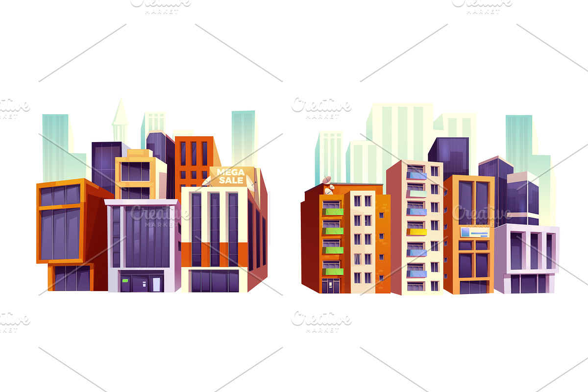 City crossroads illustration, an Object Illustration by art PVP - market