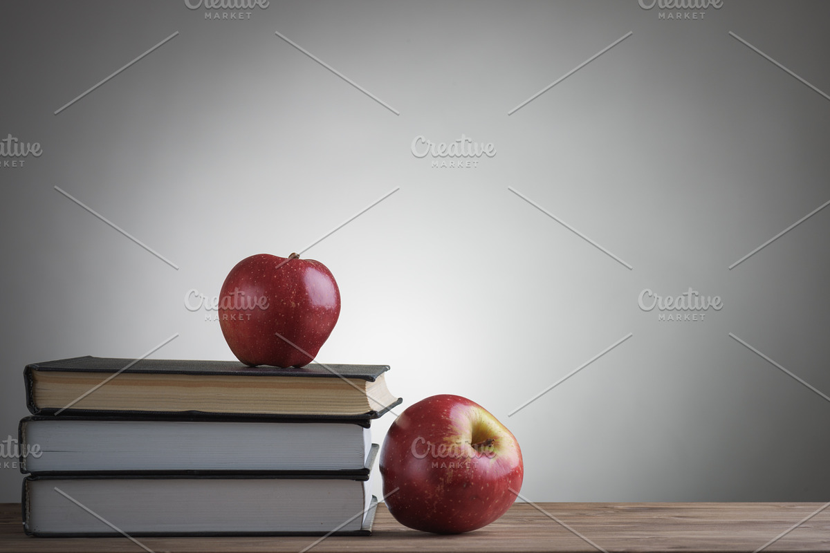 book with a red Apple, a School & Education Photo by Mamuka Gotsiridze (Photo 2 of 2)