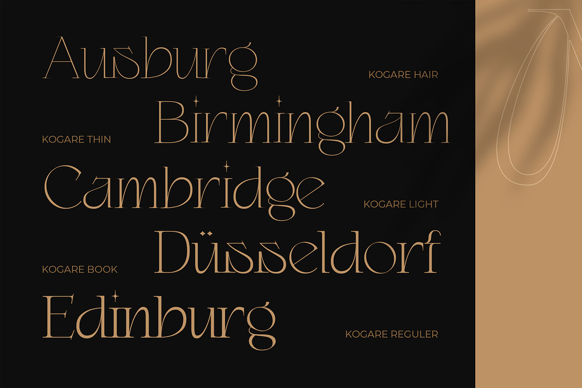 Kogare - Display Font, a Serif Font by Prominent & Affluent (Photo 7 of 9)