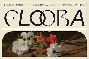 Floora - Modern Font Duo, a Sans Serif Font by Valentino Vergan