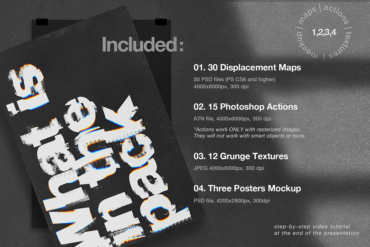 Displacement Maps and Glitch Actions, a Background Graphic by Inartflow (Photo 2 of 16)
