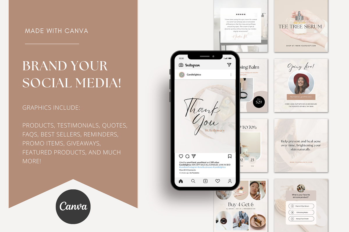 180 Canva Social Media Templates, a Social Media Template by Gebers Marketing & Design (Photo 10 of 11)