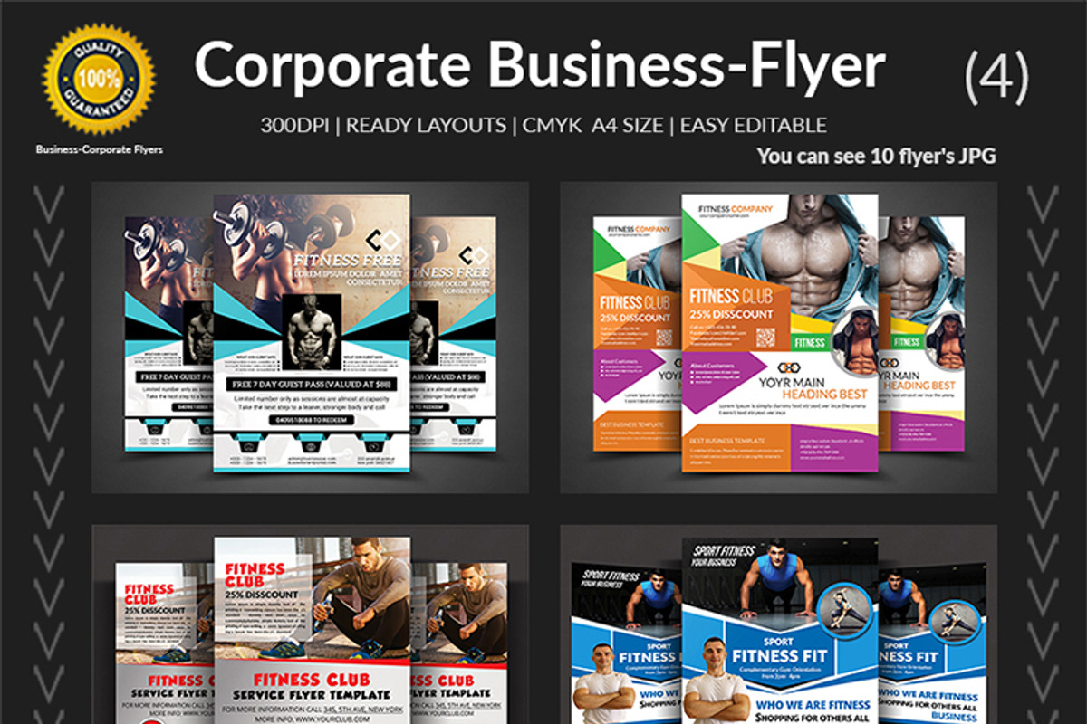 50 Corporate Business Flyers Bundle, a Flyer Template by AfzaalGraphics (Photo 5 of 6)