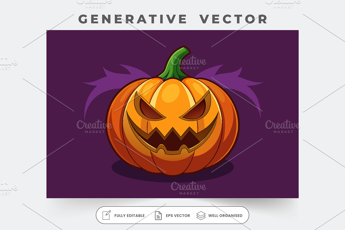 A vibrant jack o' lantern featuring, a Graphic by SouravDesign