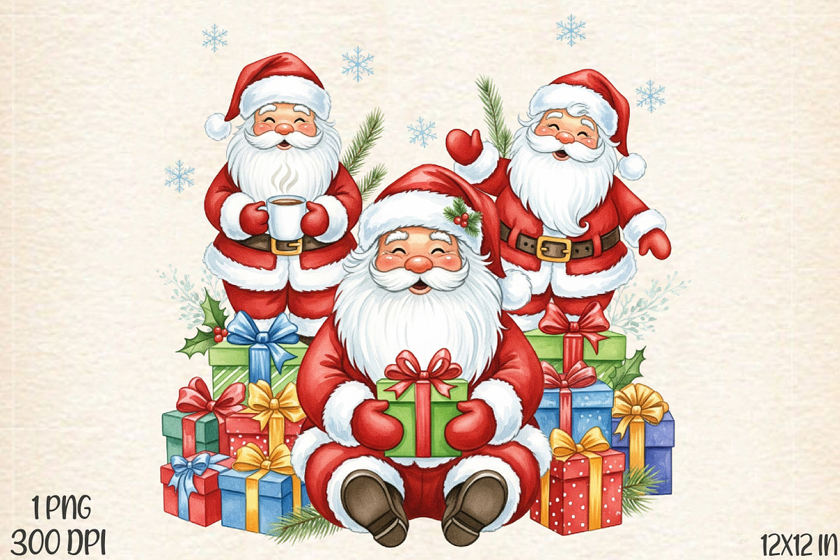 christmas santa claus png, an Illustration by Designworld (Photo 1 of 5)