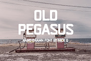 Old Pegasus Hand Drawn Font, a Font by nickqtx (Thumbnail 1 of 3)