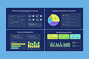 Social Media Report Infographics, a Work Illustration by twinstd (Thumbnail 4 of 5)