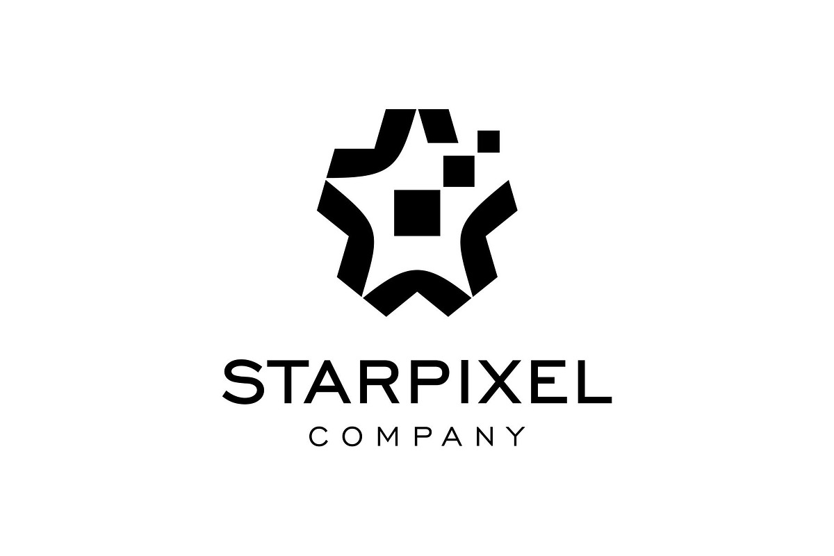 Star and Pixels Tech Symbol Logo, a Branding & Logo Template by Buqancreative (Photo 3 of 4)