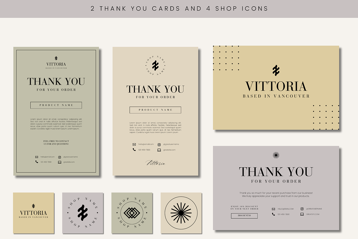 Etsy Shop Kit Branding Templates, a Branding & Logo Template by Branding Babe Co. (Photo 6 of 7)