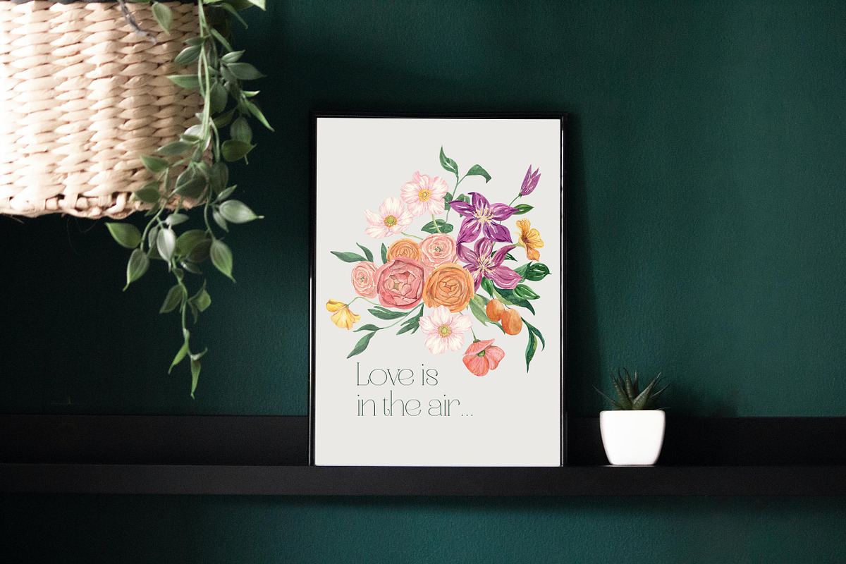 Flourishing Spring Garden Watercolor, a Seasonal Illustration by Catch the Dream Art (Photo 5 of 13)
