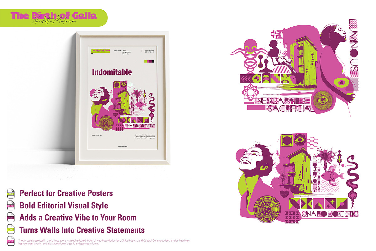 Birth Of Galla - Neopost Modernism, a Person Illustration by ODO Visual Shop (Photo 5 of 12)