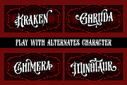 Nightson, a Blackletter Font by uncurve (Thumbnail 5 of 9)