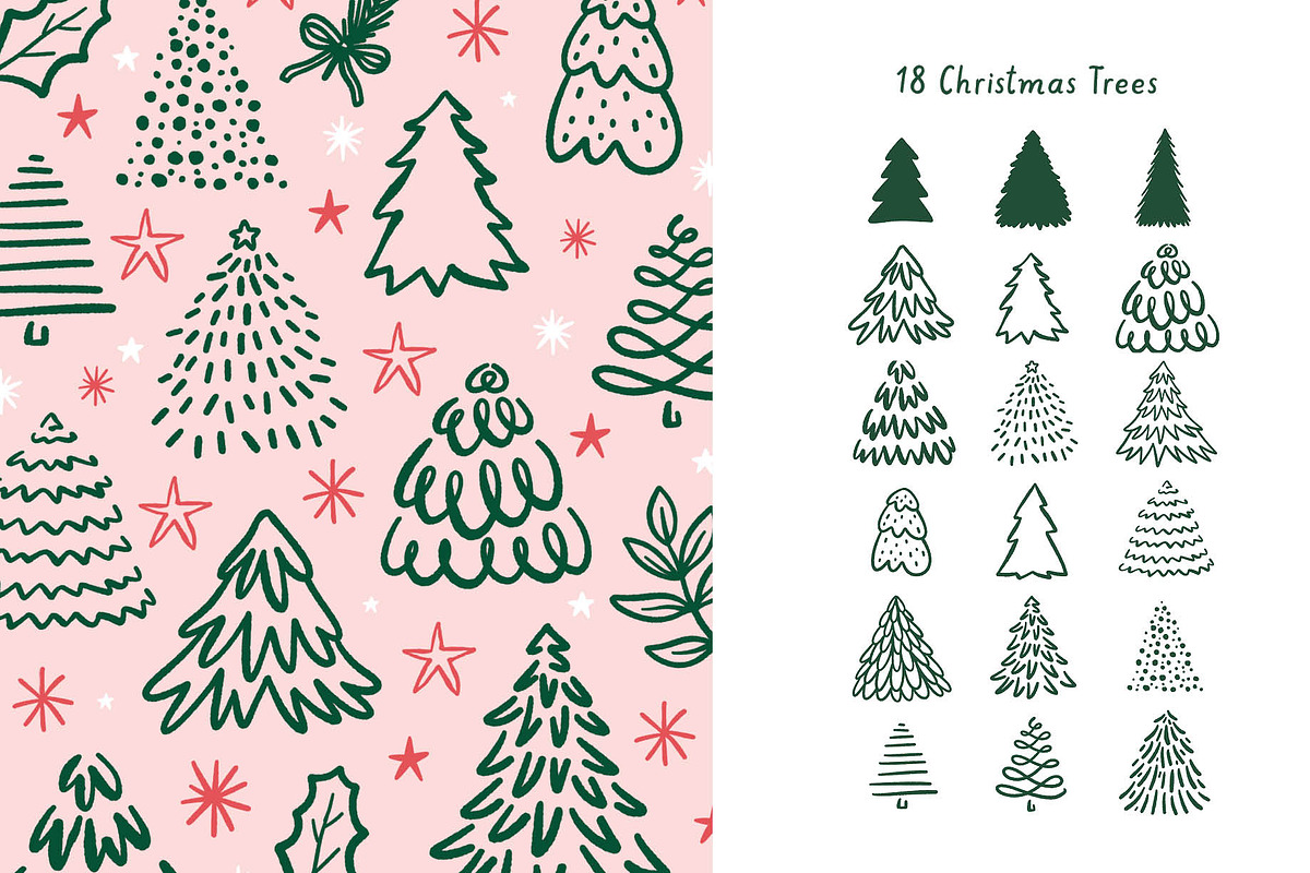 Whimscal Christmas Set for Procreate, a Brush Add-On by Pencil Twist (Photo 3 of 10)