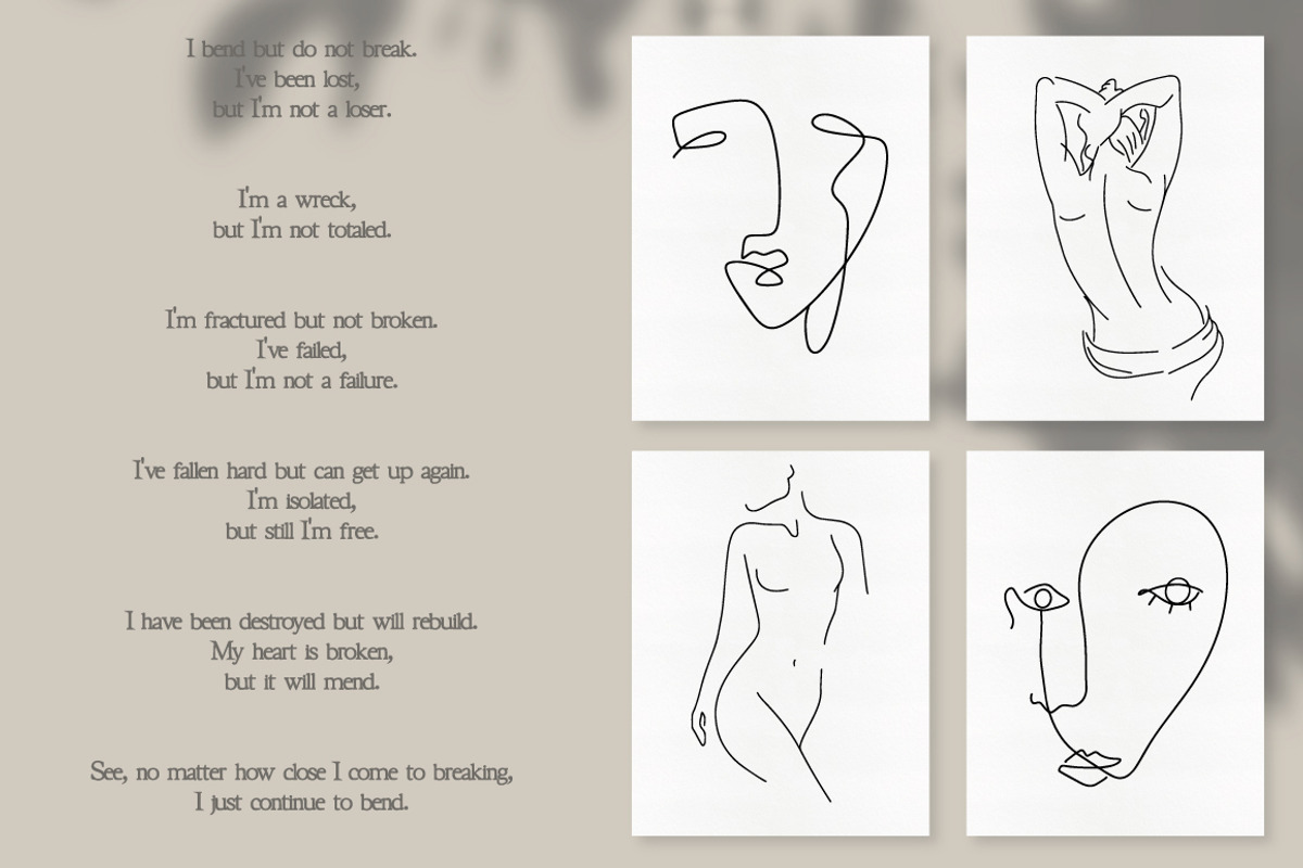 Minimal Line Art Collection, an Illustration by Digital Hustler (Photo 2 of 4)