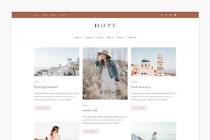 Hope - WordPress Blog & Shop Theme