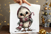 Whimsical Winter Bird Clipart, an Illustration by OK Design (Thumbnail 6 of 6)