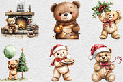 Christmas Teddy Bear Sublimation, an Illustration by Black Bird Studio (Thumbnail 3 of 6)